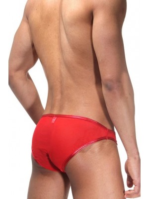 Erkek Seksi Transparan Kırmızı Külot