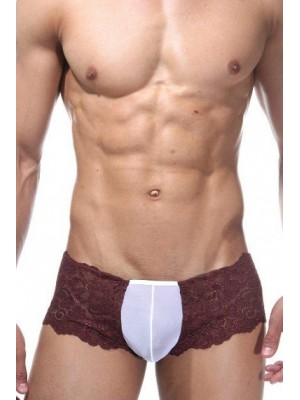 Kahverengi Dantelli Erkek Baksır