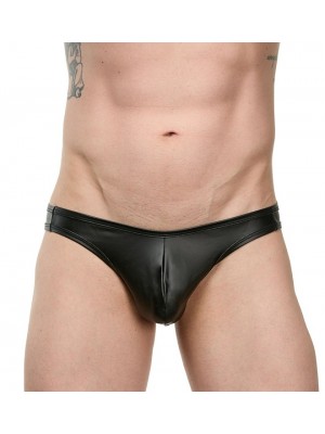 Erkek Deri Dantelli Slip Külot