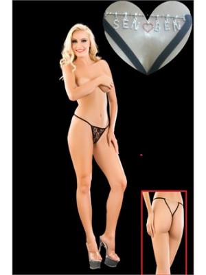 Sen Ben Yazılı Sexi Tanga